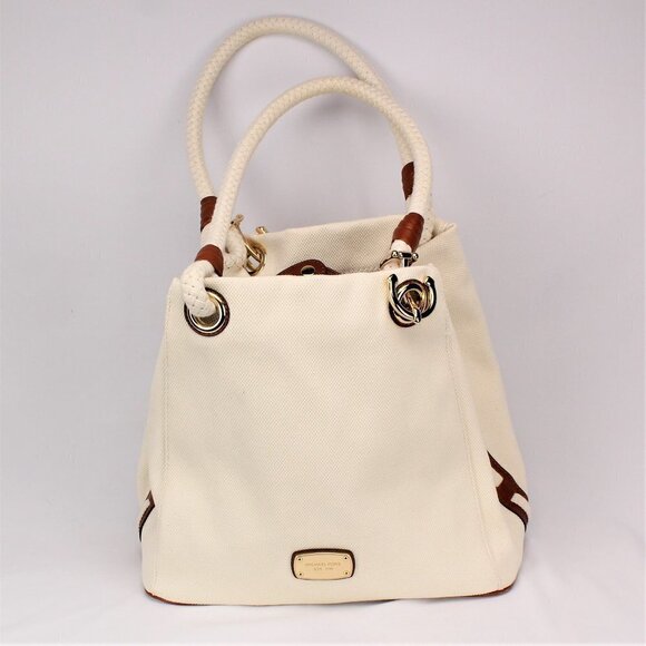 Michael Kors Handbags - Michael Kors Woven/Leather Women Bag